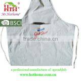 100% Polyester High Quality Wholesale Custom Waterproof Kitchen Apron With Logo Print thumbnail-5