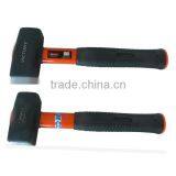 High Quality Hand Tool Stone Hammer With Rubber Coated Steel Handle thumbnail-1