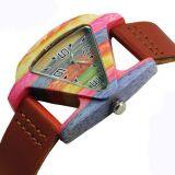 New Design Triangle Shape Colorful Bamboo Watches thumbnail-1