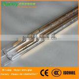 quartz glass round Ir halogen lamp for drying coating on paper