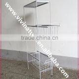 VIVINATURE Metal Drawers Trolley for Kitchen Room thumbnail-1