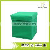 Folding Storage Ottoman With Grid For Little Gift Interlayer thumbnail-2