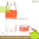 Silicon Sleeve Portable 500Ml Glass Juice Bottles thumbnail-4