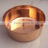 HAND MADE 100% PURE COPPER ICE BOWL, SOLID COPPER PET FEED BOWL thumbnail-1