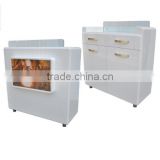 Nail salon reception desk Painted finished acetone proof office table design receptionist table F-CA12