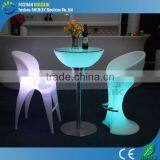 GLACS Control Plastic Patio Furniture LED Lighting Bar Stools thumbnail-3