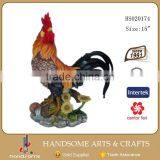 7*4*9'' Resin Home and Garden Art Statue Decoration Lively Animal Rooster Sculpture thumbnail-4