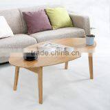 Eco-friendly Bamboo Morden no Folding Round Coffee Table for Living Room thumbnail-2