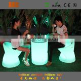 Modern PE plastic led cocktail bar table party decorations led table