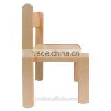 Children's Furniture Solid Beech Wood Children's Chairs Child Chair Without Armrests Natural Varnish thumbnail-2