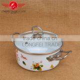 High Quality Printing Gift Promotion Hot Item Enamel/ Ceramic Casserole Pot /Cookware Set thumbnail-5