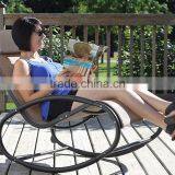Garden Comfortable Aluminum Grey Durable Hanging Rocking Chair thumbnail-5