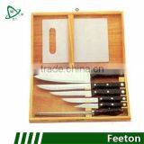 8pcs Knife Set With Chopping Boad in Wooden Case thumbnail-1