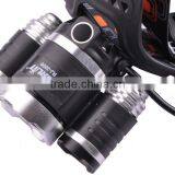 Boruit RJ-3000 3xT6 LED 920Lm 4 Mode High Power Rechargeable Headlamp thumbnail-2