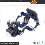 A9 High Power 10W Adjustable Zoom Headlamp 800LM XML T6 LED Headlight thumbnail-1