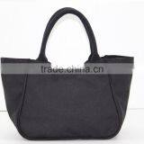 Canvas Fabric Handbag With Padded Rope Handle & With Magnet Button Closure thumbnail-3