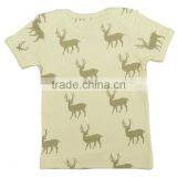 Natural Color Plain and Printed Envelop Style Baby t Shirts and Organic Cotton Long Sleeve and Short Sleeve Polo t Shirt for Ba thumbnail-2