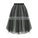 European Style Elegant Organza Long Skirts for Women thumbnail-4