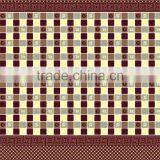 Polyester Screen Printed Jacquard Super Soft Piping Blanket Flannel Blanket