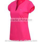 Wholesale Candy Color Shirt Body Tight V-neck Sportsware T-shirt for Women thumbnail-2