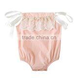 Newborn Baby Girl Clothes Kids Summer Wear Lace Romper Baby in Stock thumbnail-2