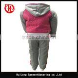 Stocklots pu Fleece Sportswear Clothing Sets thumbnail-3