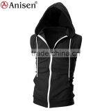 Oem Wholesale Fashion Design Men Hooded Vest thumbnail-3