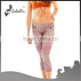 Women Basic Slim Capri Leggings & Sublimation Capri Like Spider Web thumbnail-1