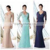 3 Colors Mid Sleeve Fashion Night High Quality Women Dress thumbnail-1