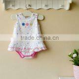 mom and bab 2012 summer baby romper 100% cotton embroider girl lace bodysuit