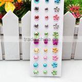 Wholesale Craft Gem Stickers Custom Design Pearl Sticker Rhinestone With Glue Sticker thumbnail-6