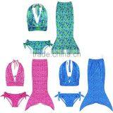 S64838A Lovely Children Baby Girls Mermaid Tail Bath Split Swimsuit thumbnail-1