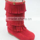 Wholesale Toddler Girls Italian Leather Moccasins Shoes Boot thumbnail-2