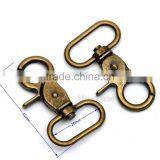 25mm 1inch Antique Brass Bronze Color Alloy Swivel Clasps Snap Key Hooks DIY Key Chain Ring HK-005 thumbnail-1