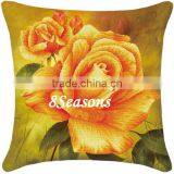 Hot Fashion Multicolor Flower Pattern Square Throw Pillow Cotton Beautiful Needlework Cross Stitch thumbnail-1