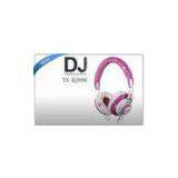 Stereo MP3 / IPhone IPod Over Head On Ear Stereo DJ Headphones Red / Silver thumbnail-1