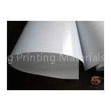 Indoor Display 320gsm Frontlit PVC Flex Banner Roll Material , Stable Ink Absorption