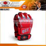MMA Leather Boxing Gloves Sparring Kick Thai Gym Punching Bag Half Mitt thumbnail-4