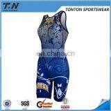 China Manufacture High Quality Sublimated Youth Wrestling Singlet thumbnail-5