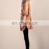 Fashion Design Fox Fur Collar Sheep Fur And Skin Jacket Short Sleeves Fur Coat Trend Winter Fur Dress thumbnail-5