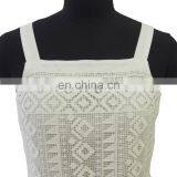 Sweet Girls Summer Style White Lace Knee Length Spaghetti Strap Dress thumbnail-2