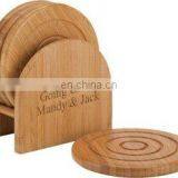 Bamboo Coaster Set