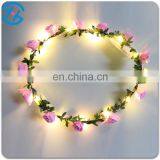 2017 Beautiful Lighted Plastic Flower Garland Grown thumbnail-3