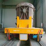 50 ton motorized driven electric rail flatbed ladle transfer car equipped hydraulic lifting equipment