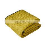 90gsm Microfiber Fabric Quilted Bedding Set Melange Texture Duvet Cover Set