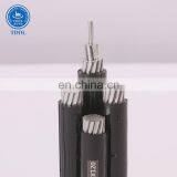 Aluminum Aluminum Alloy Conductor PE/XLPE Insulated Two Three Four Core Aerial Bundle Cable