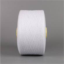 Hot Sale Recycled Regenerated Open End Oe Yarn Bleached White Ne6s Cotton Polyester 65/35 Blended Yarn thumbnail-2