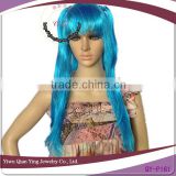 long light blue cute beauty sailor moon cosplay party wig