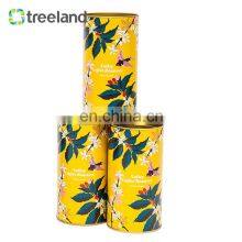 Customized Cylinder Printed Round Kraft Paper Tea Can Bag Packaging Tubes Box thumbnail-2