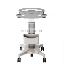 Good Quality Hot Sale Simple Cheap Plastic Aluminium Alloy mobile endoscopy  computer cart hospital ultrasound trolley